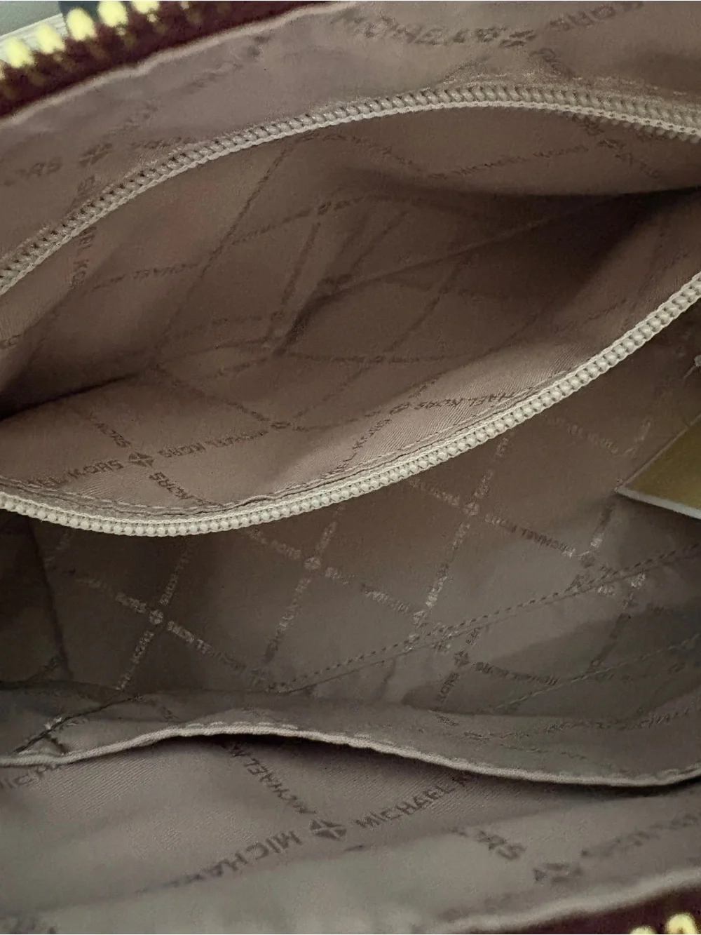 Michael Kors Kiri Burgundy Pebbled Leather Dome Satchel